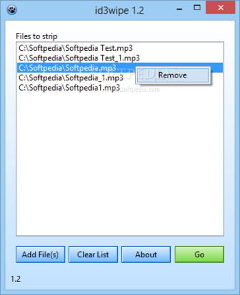 id3wipe screenshot