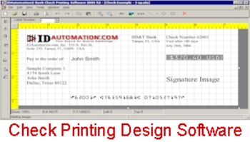 IDAutomation Check Design Application screenshot