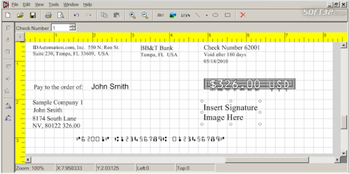 IDAutomation Check Printing Software screenshot 3