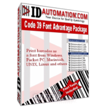 IDAutomation Code 39 Barcode Fonts screenshot 2