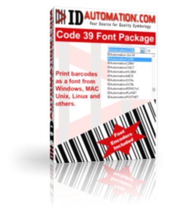 IDAutomation Code 39 Barcode Fonts screenshot 3