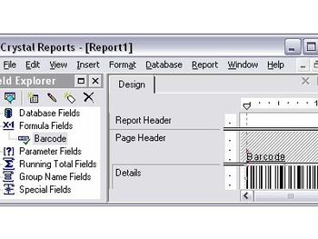 IDAutomation Crystal Reports Linear UFL screenshot