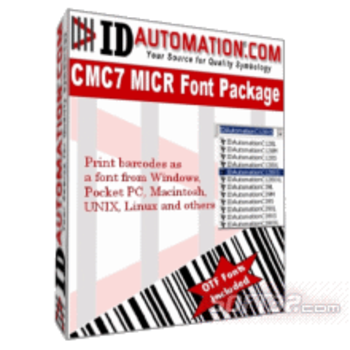 IDAutomation MICR CMC-7 Fonts screenshot 2