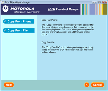 iDEN Phonebook Manager screenshot 4