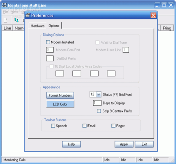 IdentaFone Multi-Line Caller ID Software screenshot 2
