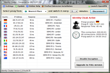 Identity Cloaker screenshot