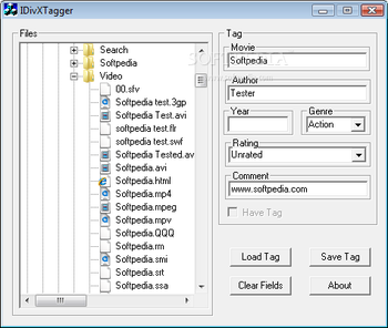 IDivXTagger screenshot