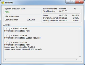 Idle Info screenshot