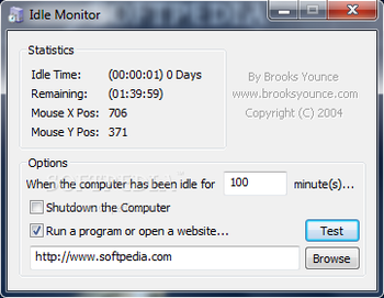 Idle Monitor screenshot