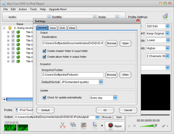 idoo Free DVD to iPod Ripper screenshot 5