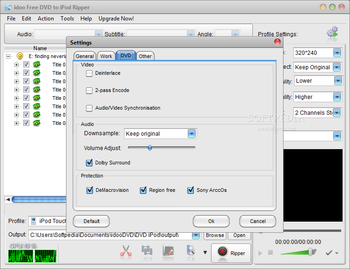idoo Free DVD to iPod Ripper screenshot 7