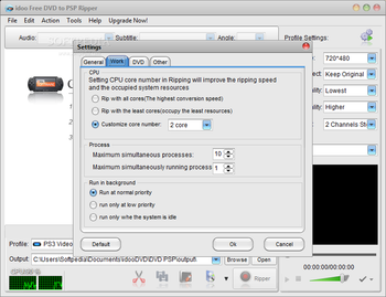 idoo Free DVD to PSP Ripper screenshot 4