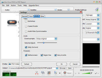 idoo Free DVD to PSP Ripper screenshot 5