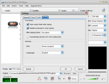 idoo Free DVD to PSP Ripper screenshot 6