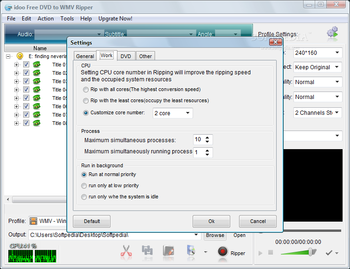 idoo Free DVD to WMV Ripper screenshot 6