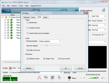 idoo Free DVD to WMV Ripper screenshot 7