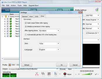 idoo Free DVD to WMV Ripper screenshot 8