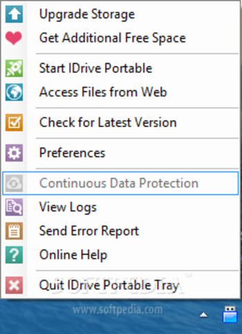 IDrive Portable screenshot