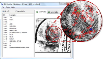 IDX BioSuite NIST Viewer screenshot 3