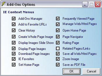 IE Addons screenshot