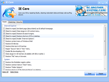 IE Care screenshot
