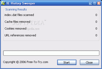 IE History Sweeper screenshot