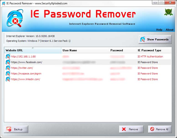 IE Password Remover screenshot 2