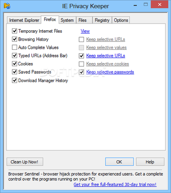 IE Privacy Keeper screenshot 2