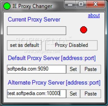 IE Proxy Changer screenshot