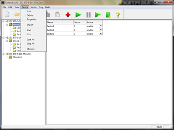 IEC 870-5-101 Simulator screenshot 2
