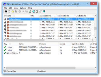 IECookiesView screenshot