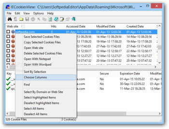 IECookiesView screenshot 2