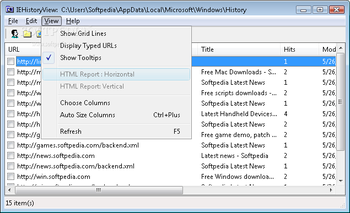 IEHistoryView screenshot 3