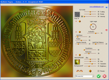 iEmboss plug-in screenshot