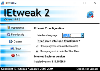 IEtweak screenshot 3