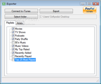 iExporter screenshot