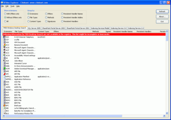 IFilter Explorer screenshot 2