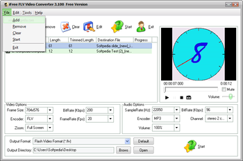 iFree FLV Video Converter screenshot 2