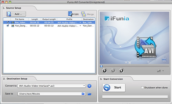 iFunia AVI Converter for Mac screenshot 2
