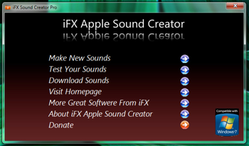 iFX Apple Sound Creator screenshot