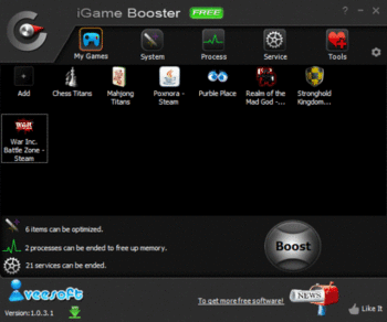 iGame Booster screenshot