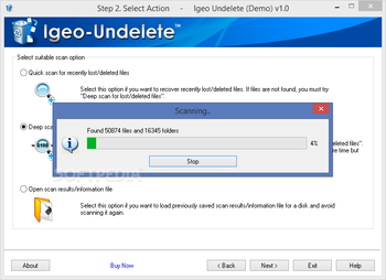 IGEO Undelete screenshot 2