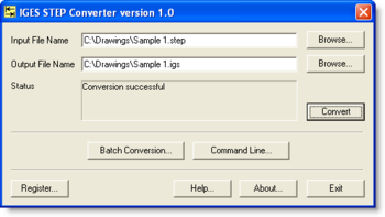 IGES STEP Converter screenshot