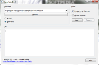 IgnoFlash screenshot