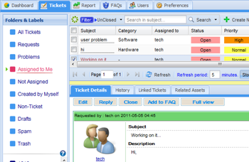 iHelpdesk screenshot