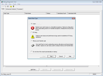 IIS Diagnostics Toolkit screenshot