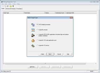 IIS Diagnostics Toolkit screenshot 2