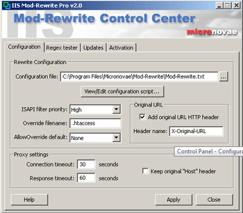 IIS Mod-Rewrite Standard screenshot