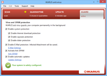 IKARUS anti.virus (formerly Ikarus Virus Utilities) screenshot 3