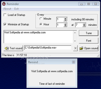 IL Reminder screenshot